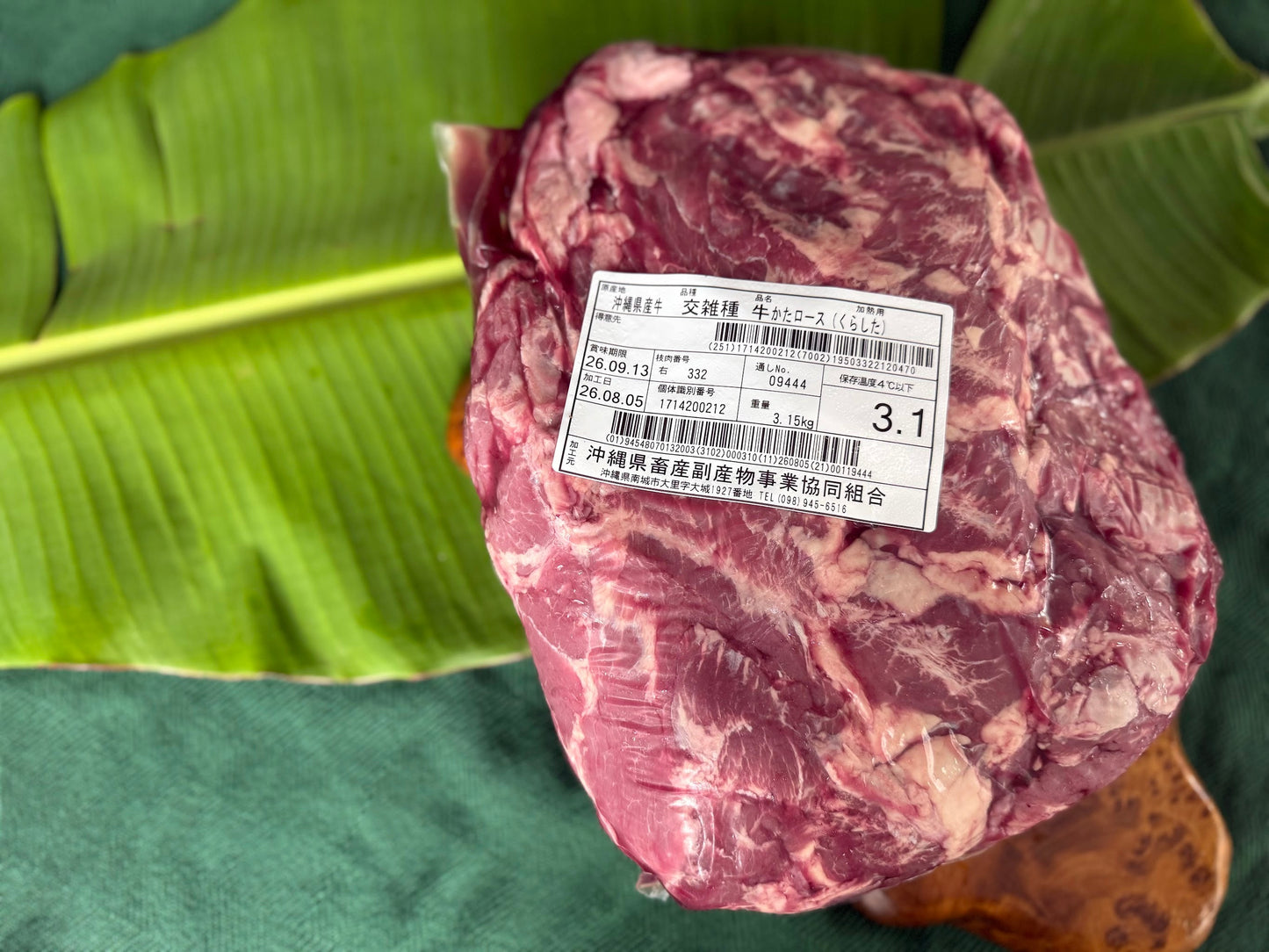 オペラ 右・肩ロース 3.1kg（部位写真）